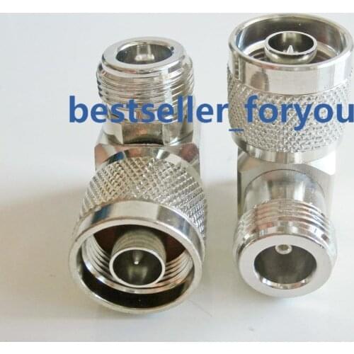 1X N Male To N Female Jack Right Angle 90 Degree RF Coaxial Connector Adapter