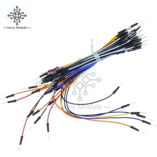 2*65PCS Male to Male Solderless Flexible Breadboard Jumper Cable Wires 65Pcs for Arduino