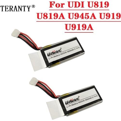 2PCS U819 U819A U945A U919A RC Helicopter Rechargeable 7.4V 350mAh Lipo Battery 2S for 3D Flip Drone RC Quadcopter Spare Parts