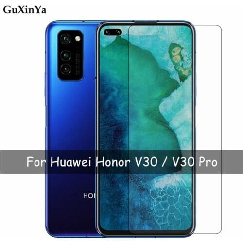 2pcs Tempered Glass Honor V30 Screen Protector 9H Glass For Huawei Honor V30 Anti-scratch Glass Honor V30 Pro 6.57"