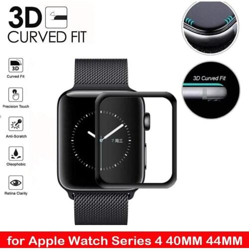 3D HD Tempered Glass For Apple Watch Screen protector Series 3 2 1 42MM 38MM Glass For Apple Watch Glass iwatch 5 4 44MM IWatch