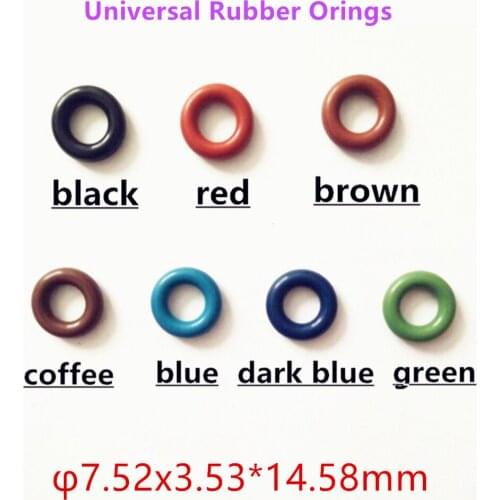 500pieces ASNU08C universal rubber orings 7.52*3.53*14.58mm for fuel injector repair kits For Audi (AY-O2012)
