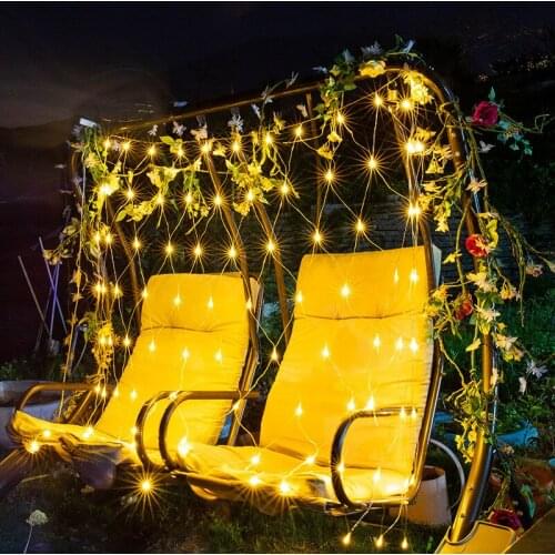 Fishnet String Lights Christmas Lights Fairy Garland Christmas Decorations for Home Outdoor Wedding Navidad Natal Holiday Lights