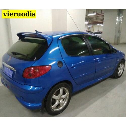 For Peugeot 206 207 Spoiler2008-2011 ABS Plastic Rear Roof Spoiler Wing Trunk Lip Boot Cover Car Styling