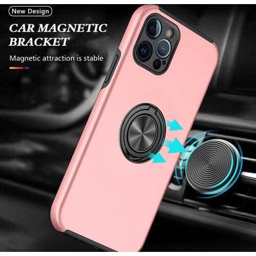 For Xiaomi Mi 11 Lite Pro Case Shockproof Armor Ring Stand Cover Xiaomi Mi 10T Pro Lite Mi Note 10 Lite Car Magnetic Holder Case