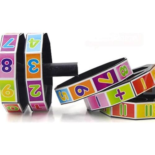Children Kids Plastic Digital Magic Cubes Kids Cylinder Math Addition Subtraction Calculation Training Toy Early Education Toys