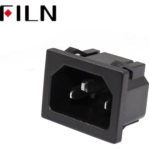250VAC 15A AC power socket C14 Inlet Power Socket Connector Plug Industrial socket Plug IEC320 C14 3Pin Panel Power Inlet Socket