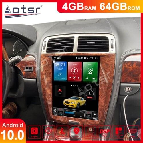 Esla screen Vertical Screen Android 10.0 car dvd with GPS For Jaguar XK XKR S XKR-S car audio player with GPS navigation player