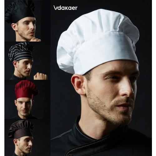 Chef uniform chef hats Cooking Men Kitchen Baker Elastic Hat Catering Cooking Cap Hats Working Cap cooker hat chef works hat