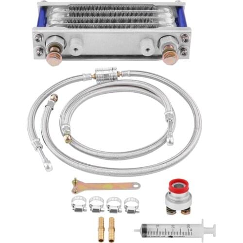 Motorcycle Oil Cooler Engine Oil Cooling Radiator System Kit for Honda GY6 Engine Motorcycle Oil Cooler Motor Accesories 65ml