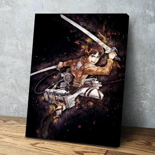 Modular Attack on Titan Mikasa Pictures Canvas Painting fight Wall Art Posters Print Modern Living Room Home Decor No Framework