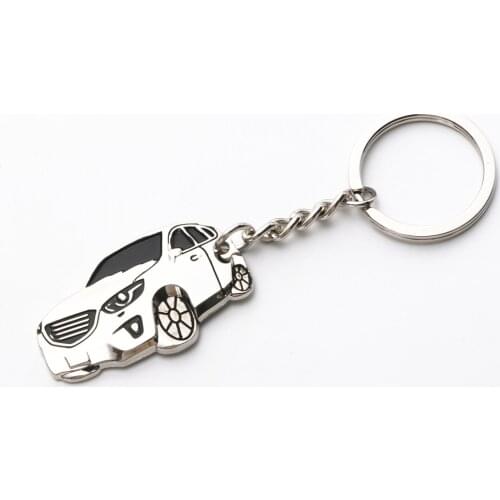 New Zinc-Aluminium Alloy Keychain Keyring Key Ring Accessories Car Styling for Mazda CX-5 KF 2ND Gen 2017 2018