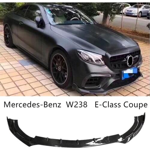 Carbon Fiber Front Lip Spoiler For Mercedes-Benz W238 E-Class Coupe E200 E260 E350 E63 2017-2020 Bumper Diffuser Spoilers