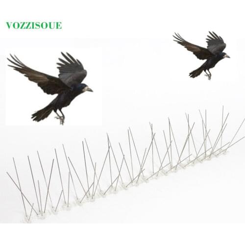 Hot 7M Bird and Pigeon Spikes Pest Repeller Anti Bird Pigeon Spike for Get Rid of Pigeons and Scare Birds Pest Control 60 Thorns