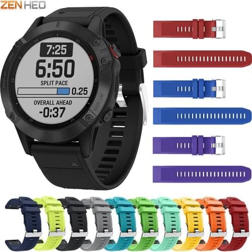 22mm Quick Release Watchband For Garmin Fenix 6/6 Pro/5/5 Plus GPS Watch Band Replacement Silicone Strap For Garmin 935 945