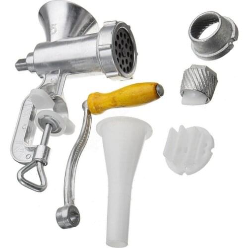 Hand-held Meat Grinder and Sausage Noodle Tray Manual Making Gadgets Mincer Pasta Machine Crank Household Kitchen Cooking Tools