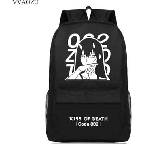 DARLING in the FRANXX Cosplay DitF ZERO TWO Backpack Cartoon Shoulder Bag Women Travel Backpacks Mochila