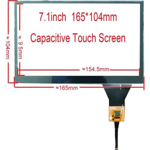 7.1 inch Touch Screen For RAV4 PASSAT CAMRY C3-XR Lamando Escort Tiguan Lavida GT911/928/9271 165*104MM