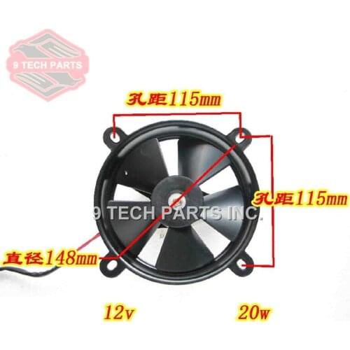 Universal Modified Motorcycle parts Dirt Pit Bike ATV Quad ZONGSHEN LIFAN Oil Cooler Water Cooler Radiator Electric Cooling Fan