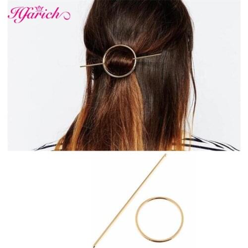 Vintage Hair Clip Wedding Hair Accessories Circle Hair Jewelry Hair Stick Tiara Fashion Bride Women Bijoux Cheveux Mariage