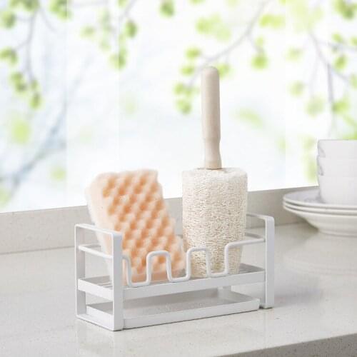 1PC Kitchen Sink Caddy Sponge Holder Storage Organizer Soap Drainer Strainer Sink Basket Detergent Sponge Storage Rack QA 205