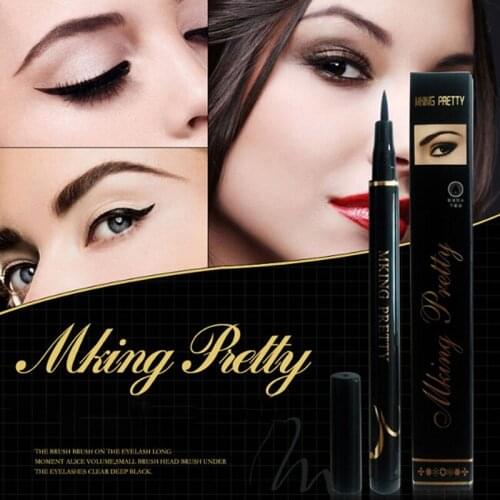1PC Professional Black Eyeliner Quick Drying Waterproof Liquid Eye Liner Pen Makeup Cosmetic Long-lasting Eyeliner