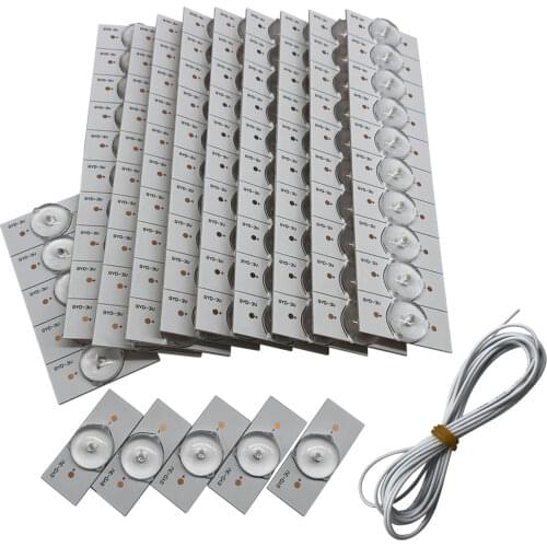 100PCS 3V SMD Lamp Beads with Optical Lens Fliter for 32-65 LED TV Repair with 2M Wire Led Light Strip Parts Accessories
