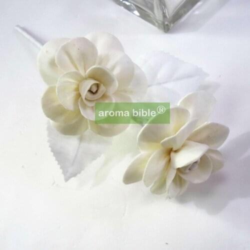 1000 pcs /lot Handmade sola wood flowers for fragrance diffuser and home decor with 12cm Rope or rattan reed sticks Top quality