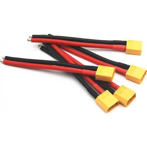 3PCS XT60 Male Connector 12AWG Soft Silicone Wire Cable for RC Lipo Battery adapter