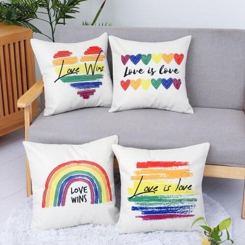 45x45cm Rainbow Sofa Throw Pillow Cushion Covers Pillow Covers Decorative