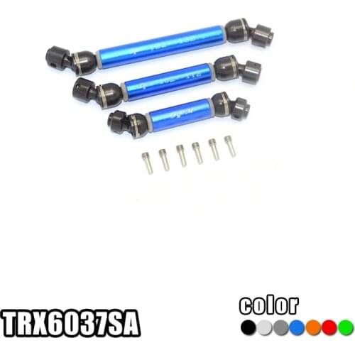 Aluminum Front +Center+Rear Drive Shaft for TRAXXA Parts 1/10 TRX6 G63 6X6
