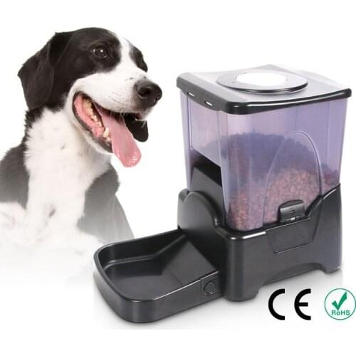 Automatic Pet Feeder Dog Cat Programmable Timer Portion Control & LCD Display