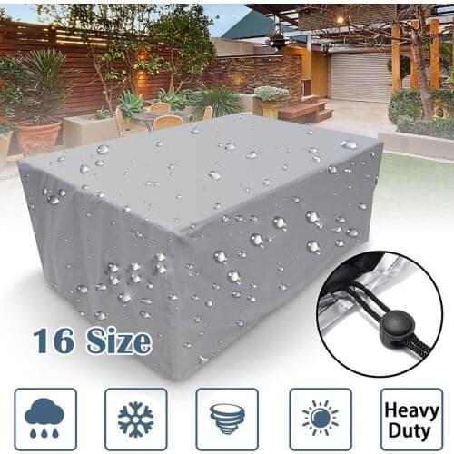Outdoor Cover Waterproof Furniture Cover Sofa Chair Table Cover Garden Patio Beach Protector Rain Snow Dust Covers 16Sizes
