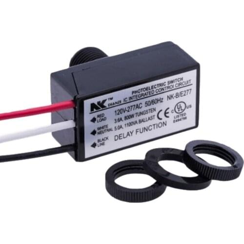 80VAC-277VAC 50/60Hz Photoelectric Switch Light Switch Sensor for Outdoor Lamp Fixtures Automatic Open to Dawn