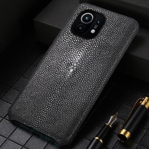 LANGSIDI Stingray Leather case For xiaomi Mi 11 10 Pro 10Ultra 9SE 9lite Luxury leather cover fundas For xiaomi mi 11 carcasa