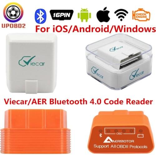 Best Viecar Bluetooth 4.0 Scanner ELM327 V1.5 OBD OBD2 Code Reader Viecar Bluetooth 4 Car Diagnostic Tool For iOS Android PC