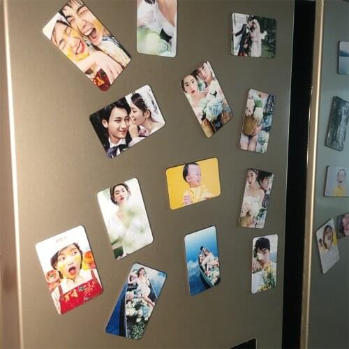 1.1MM Thinner Fridge Magnet Sticker Photo Customized Wedding Birthday Party Travel Baby Photo Refrigerator Magnetic Decoration
