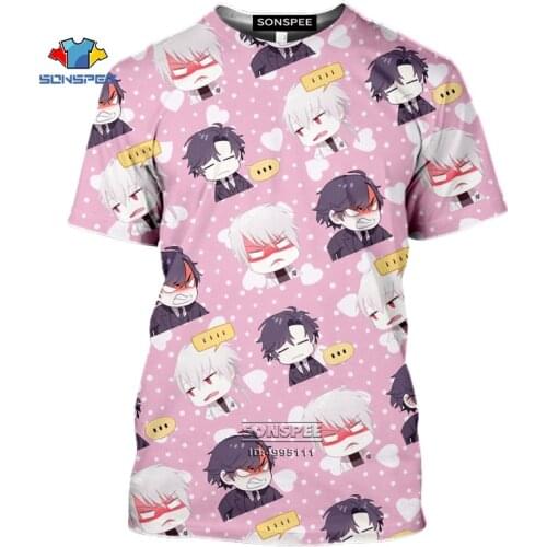 SONSPEE Mystic Messenger Mens T-shirt 3D Print Funny Guy 707 Jumin Han&ZEN TShirt Summer Casual Women Fitness Oversiezed Tops