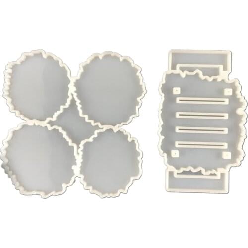 Irregular Tray Molds DIY Resin Coaster Molds Small Silicone Resin Tray Molds T21F