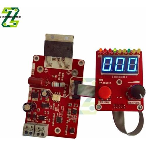 NY-D02 40A 100A Double Pulse Spot Welding Machine Encoder Time Digit Current Controller Control Panel Board Adjustable