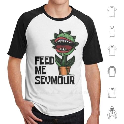 Audrey Ii Says Feed Me! T Shirt 100% Cotton DIY S-6xl Seymour Feed Me Little Shop Of Horrors Audrey Color Full Color
