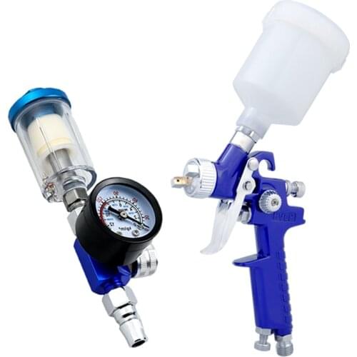 Professional HVLP Spay Gun 0.8/1.0mm Nozzles Gravity Airbrush Mini Paint Spray Gun For Painting Aerograph Car Pneumatic Tool