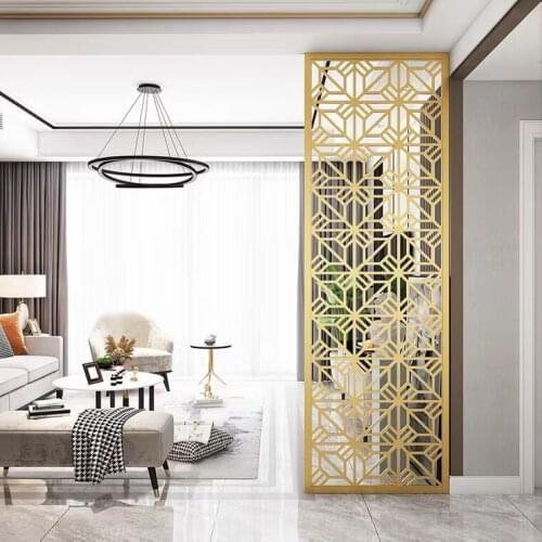 Luxury Stainless Steel Screen, Entrance Partition, Living Room And Bedroom Shelter, Household Metal Screen