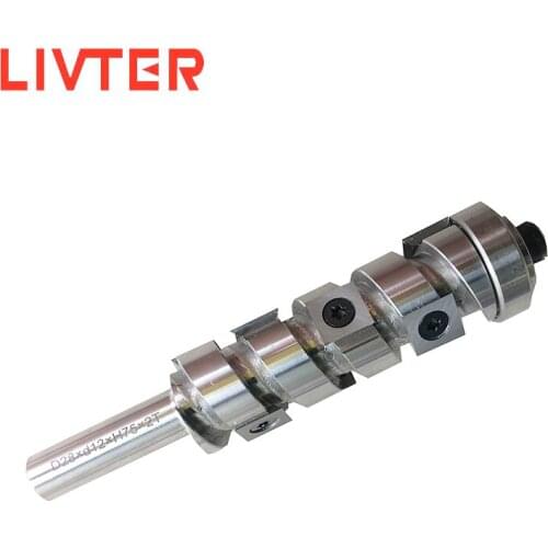 LIVTER spiral cnc milling cutter replaceable baldes steel body high speed end mill