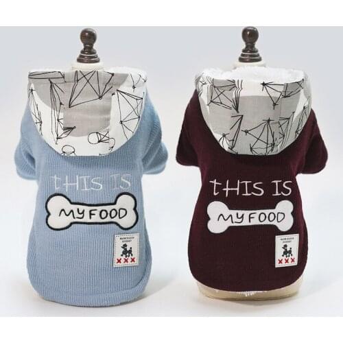 Warm Pet Dog Hoodie Jacket Wear in Autumn Winter lovely soft coats Small Medium Large Pets Suppliers Dog Clothes