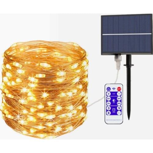 Solar Led Light Outdoor Lamp String Fairy Lights Holiday Wedding Christmas Garland Waterproof Solar Lights Garden Decoration