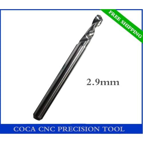 2.9mm,Free shipping,CNC Computer machine tool,Print Circuit Board drill,woodworking router bit, Carbide Micro Drilling Bits