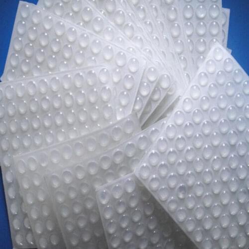 50pcs/set Silicone Pad Self Adhesive Feet Bumpers Clear Semicircle Bumpers Door Cabinet Drawers Buffer Pads Silicone Feet