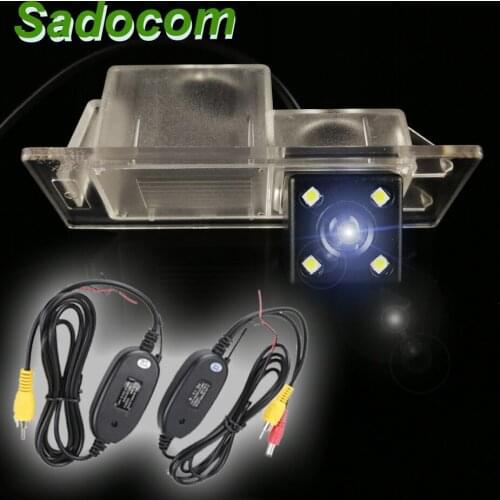 HD Car CCD 4 LED Night Vision Backup Rear View Camera Waterproof Parking Assistance wire or wireless For kia Sorento 2015 2016