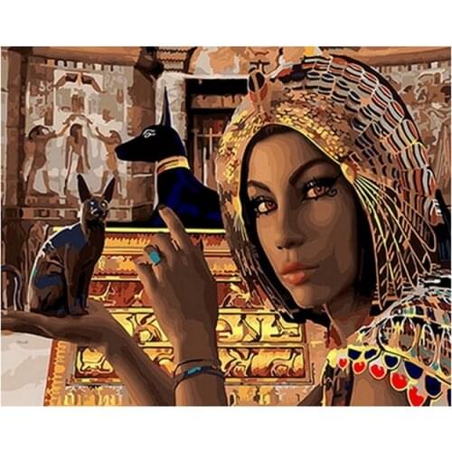 Frameless diy painting by numbers picture by numbers for home decor 4050cm in egypt